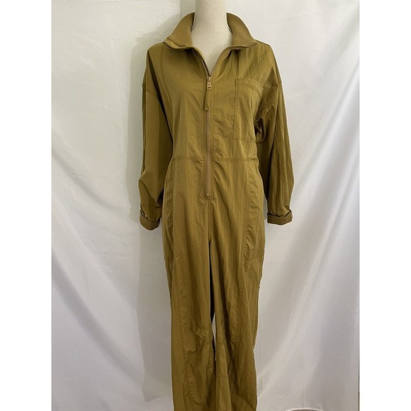 Free People FP Movement Ashani Brown Jumpsuit Atlas Mountain Athleisure XS - Picture 2 of 10